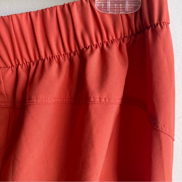 Old Navy Stretch Tech Cropped Drawstring Joggers size Medium Tall Orange - Picture 4 of 6